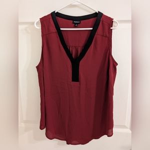 Torrid NWT red sleeveless blouse